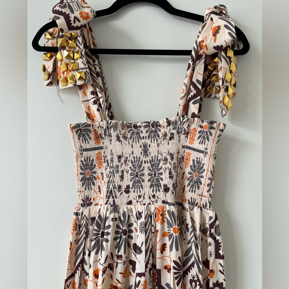 Boho Floral Maxi Dress - Purple & Yellow - Picture 6 of 10